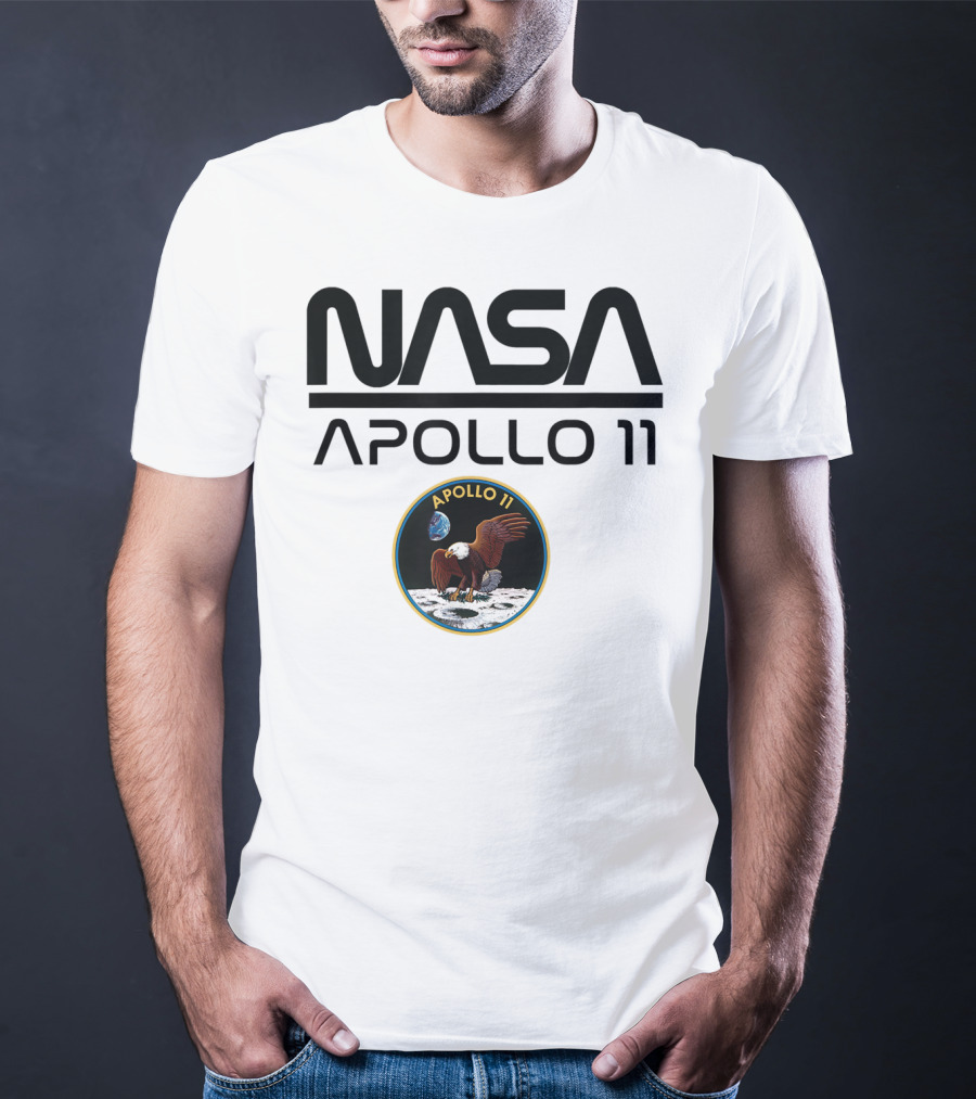 NASA Apollo 11 Moon Landing Mission Patch T-Shirt
