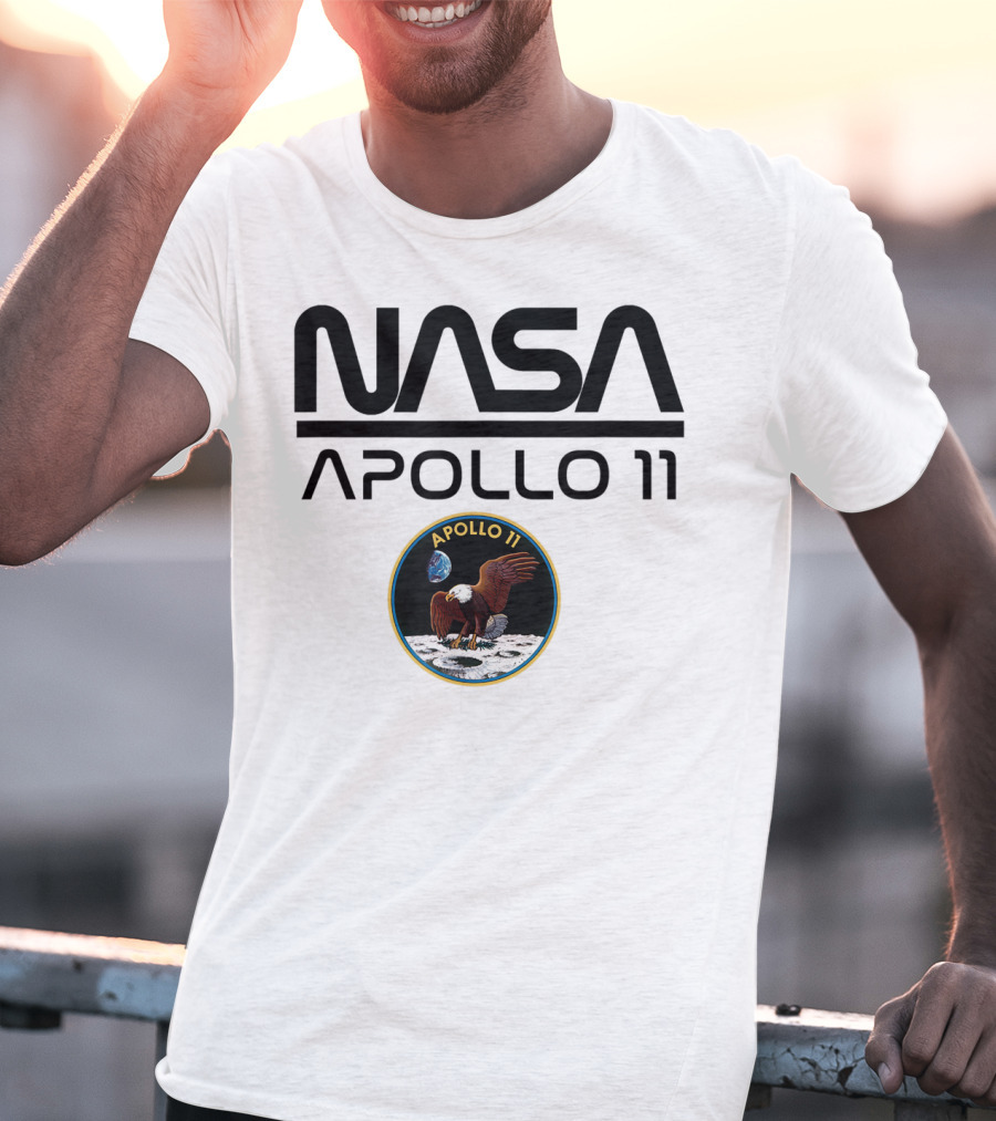 NASA Apollo 11 Moon Landing Mission Patch T-Shirt