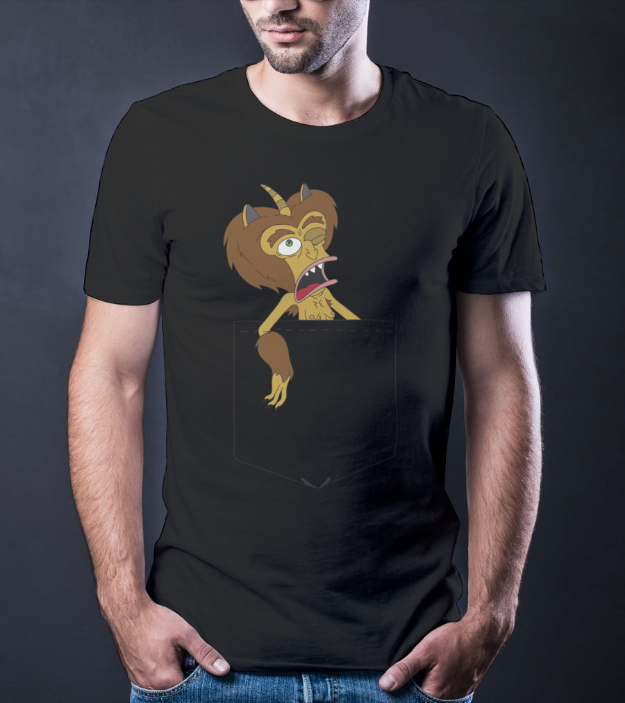 Big Mouth Hormone Monster Peek Netflix Pocket T-Shirt