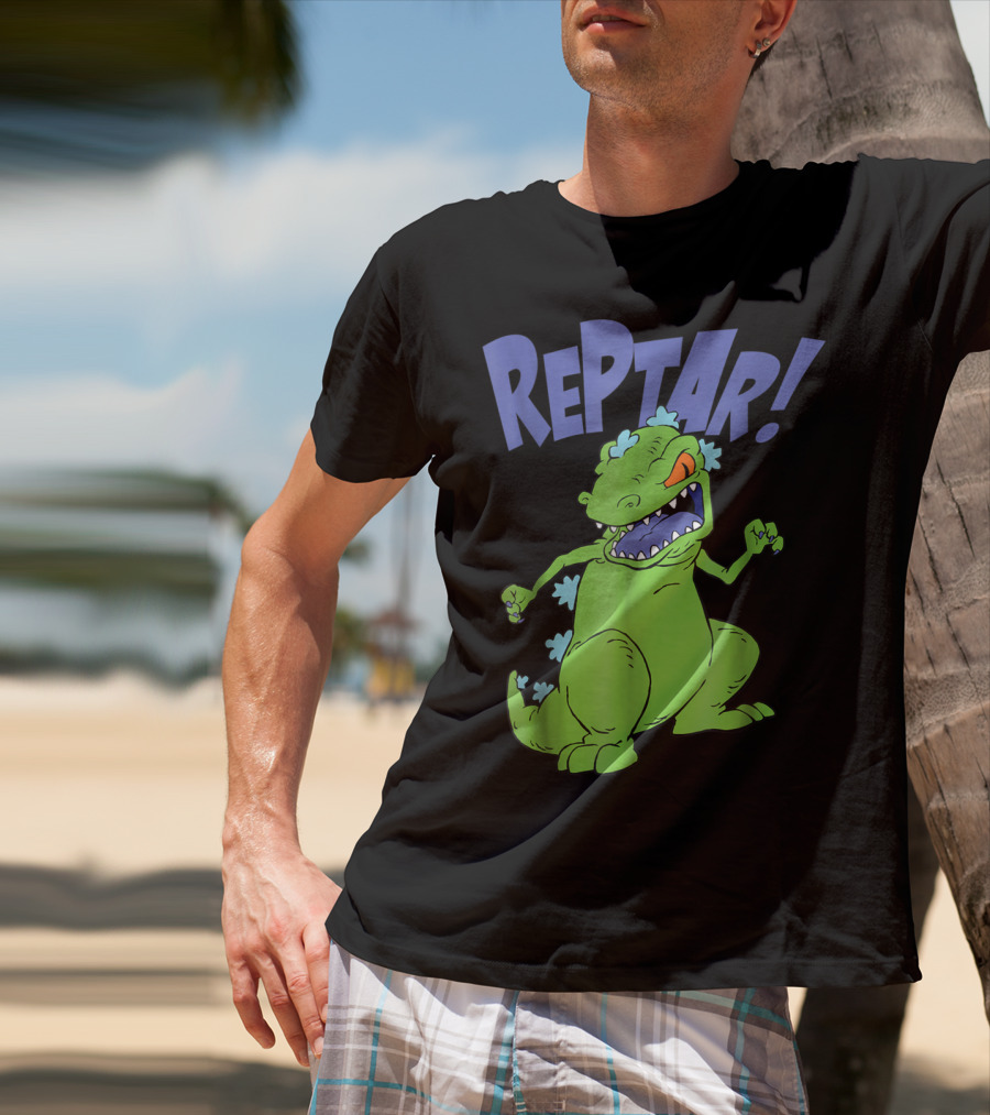 Reptar Rugrats Nickelodeon Animated Dinosaur Character T-Shirt