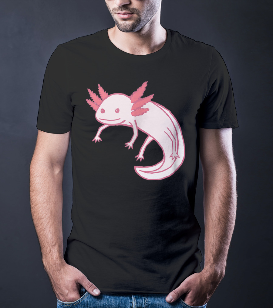 Pink Axolotl Cute Animal T-Shirt