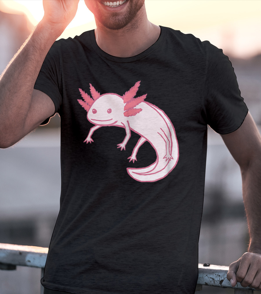 Pink Axolotl Cute Animal T-Shirt
