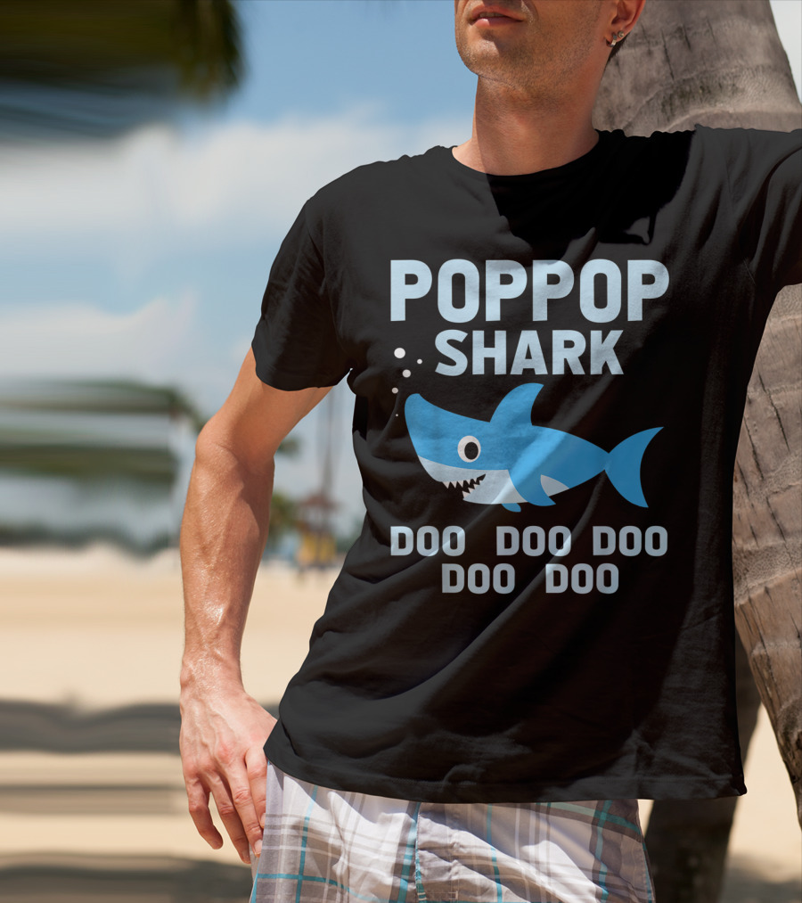 POPGOP SHARK DOO DOO DOO DOO DOO T-Shirt