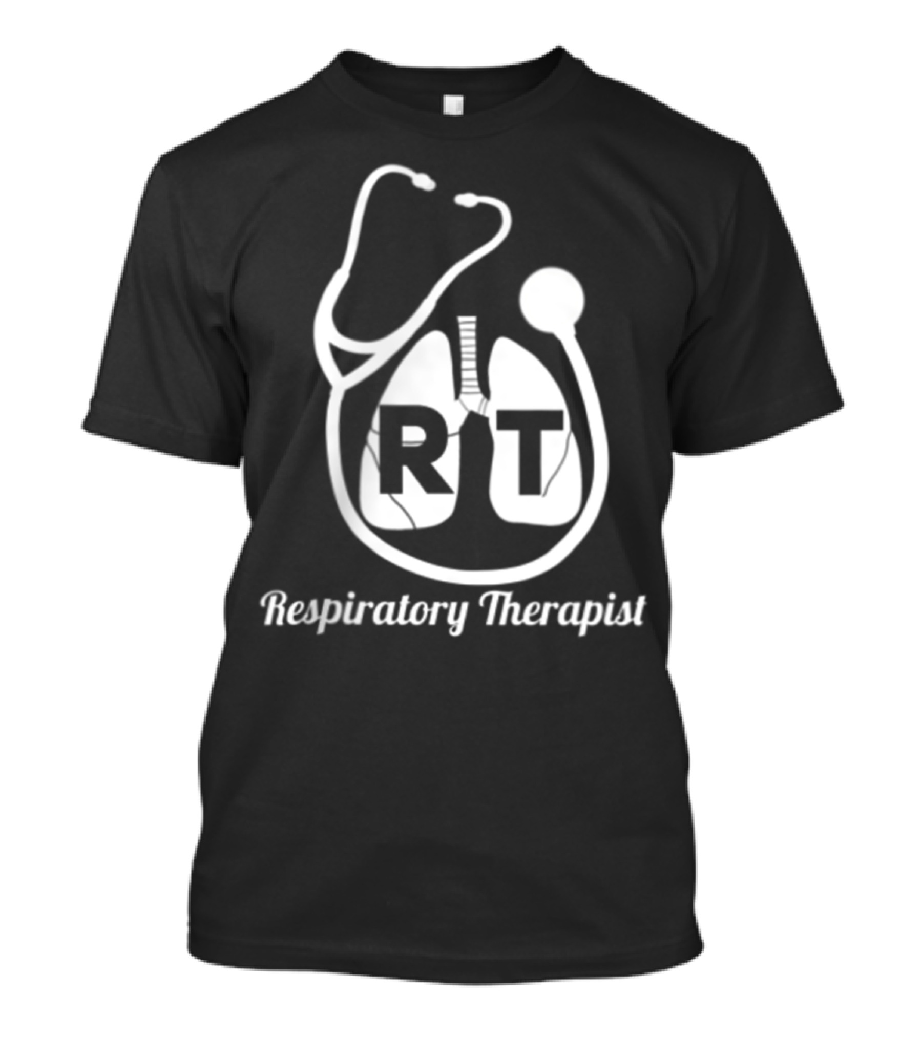 Respiratory Therapist RT Stethoscope Lung Care Week Pocket T-Shirt