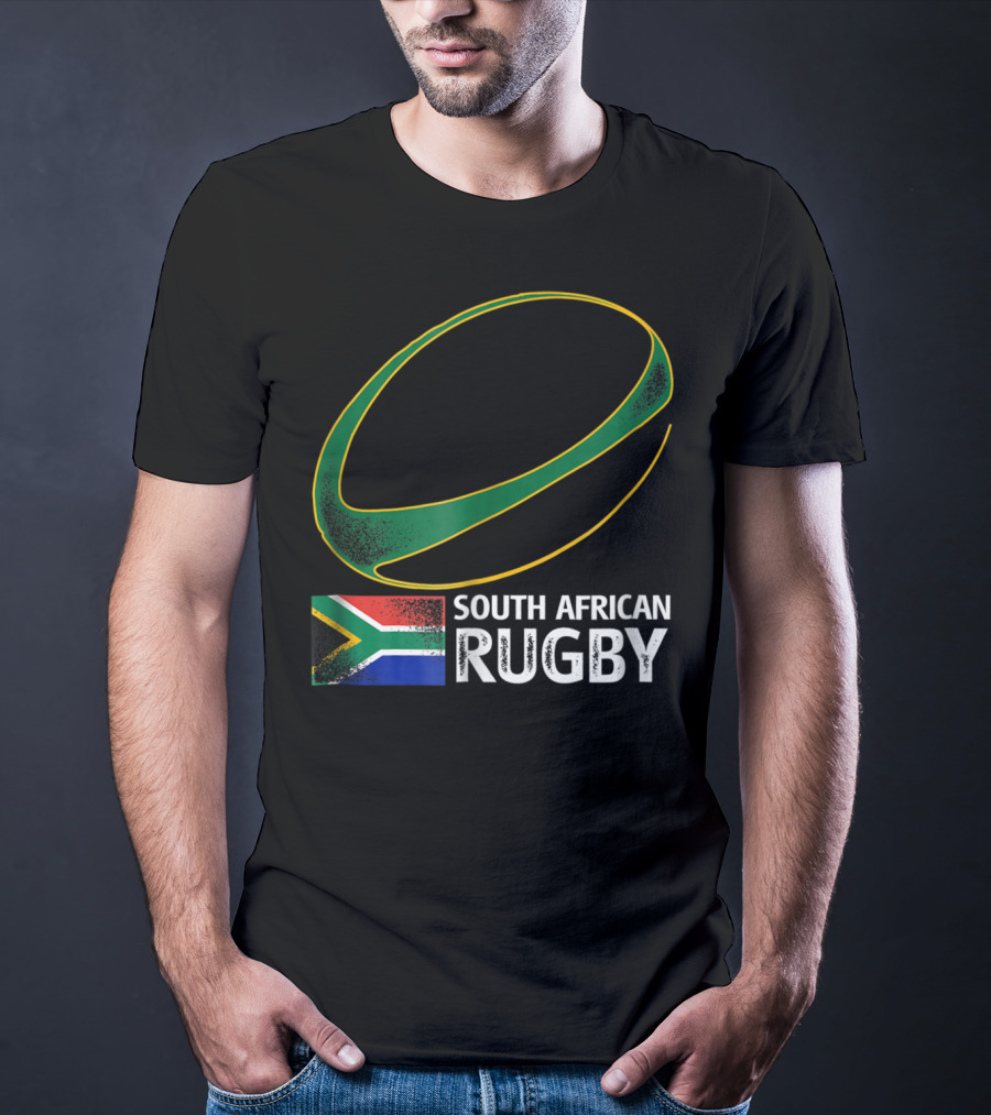 South African Rugby Springbok Flag Emblem South Africa T-Shirt