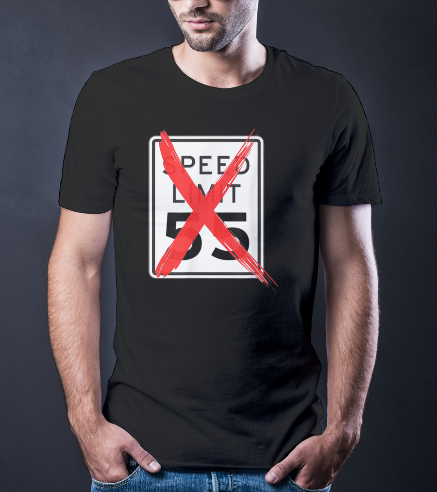 Speed Limit 55 Red Crossed Car Enthusiast T-Shirt