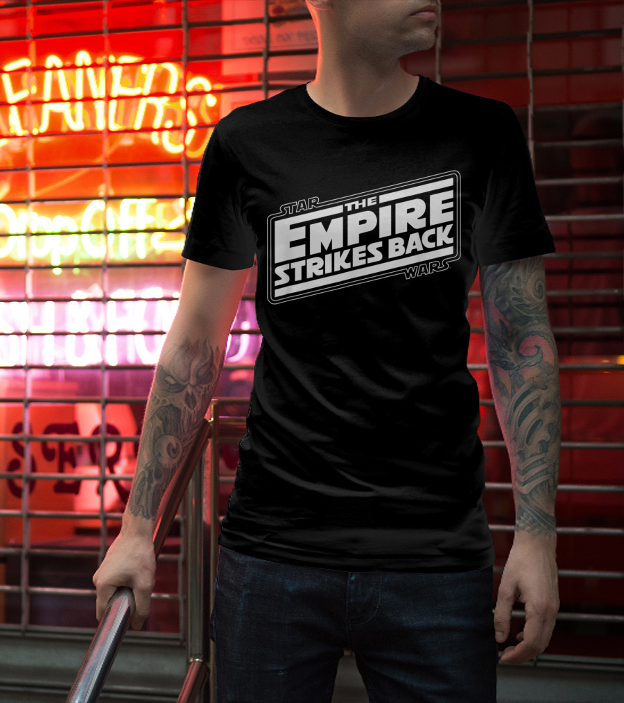 Star Wars The Empire Strikes Back Angled Movie T-Shirt