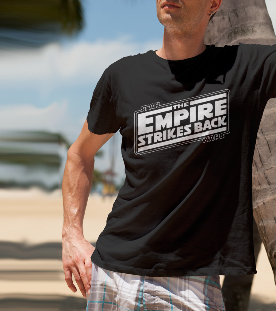 Star Wars The Empire Strikes Back Angled Movie T-Shirt