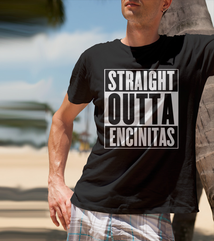 Straight Outta Encinitas California City Pride Urban T-Shirt