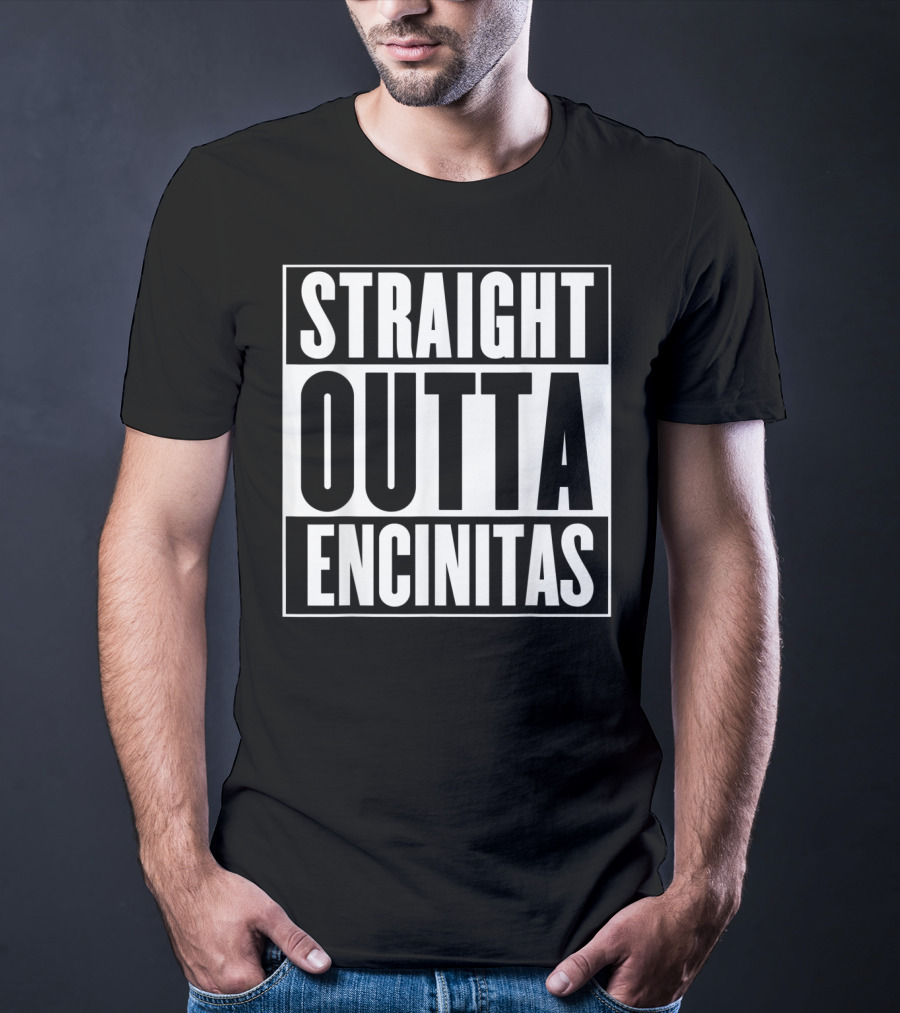 Straight Outta Encinitas California City Pride Urban T-Shirt