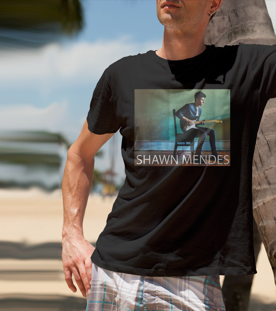 SHAWN MENDES Three Empty Words Mendes Guitar Player T-Shirt