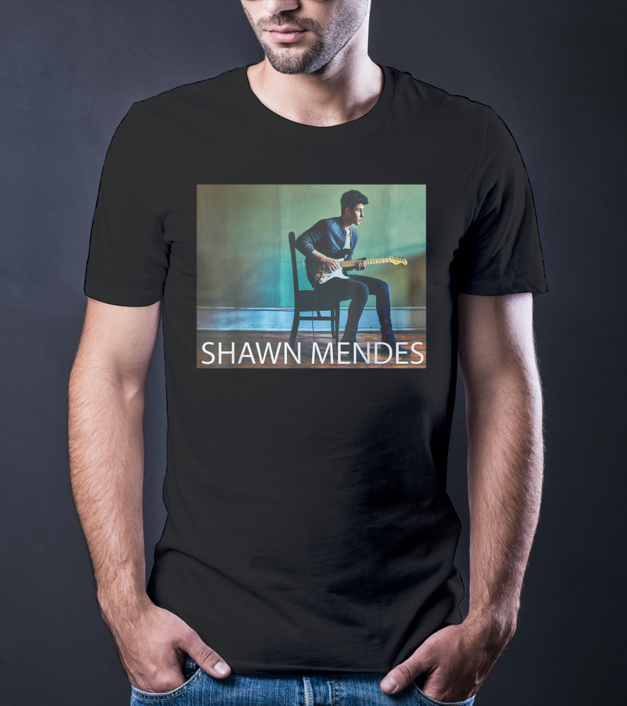 SHAWN MENDES Three Empty Words Mendes Guitar Player T-Shirt