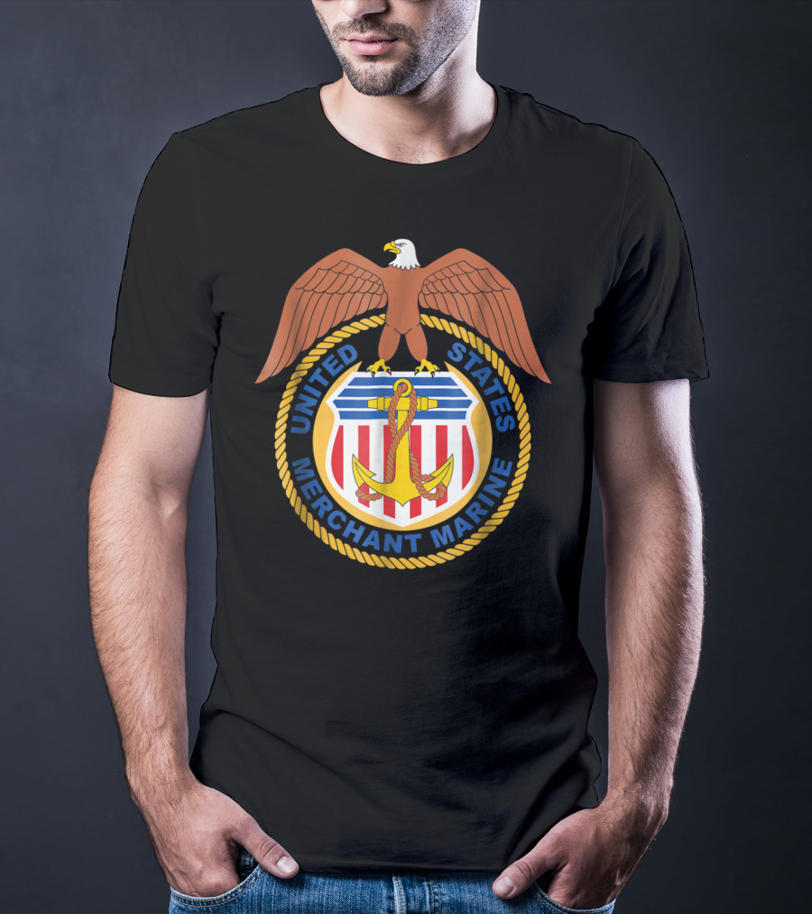 United States Merchant Marine Eagle Emblem T-Shirt