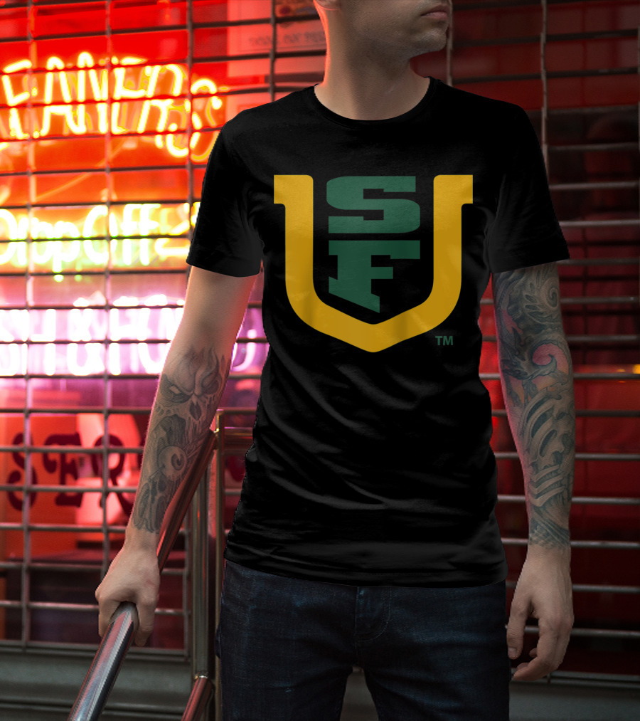 University Of San Francisco Dons NCAA SF Logo PPSNU031 Rag T-Shirt