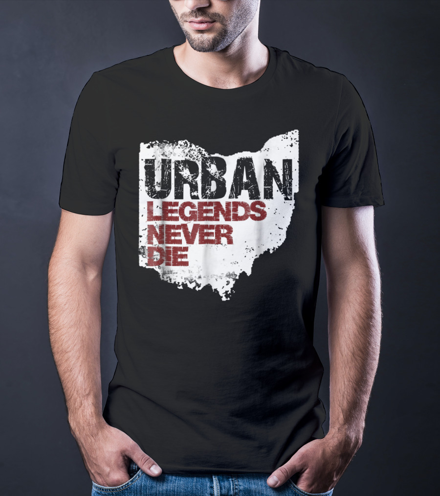 Urban Legends Never Die Ohio State Map T-Shirt