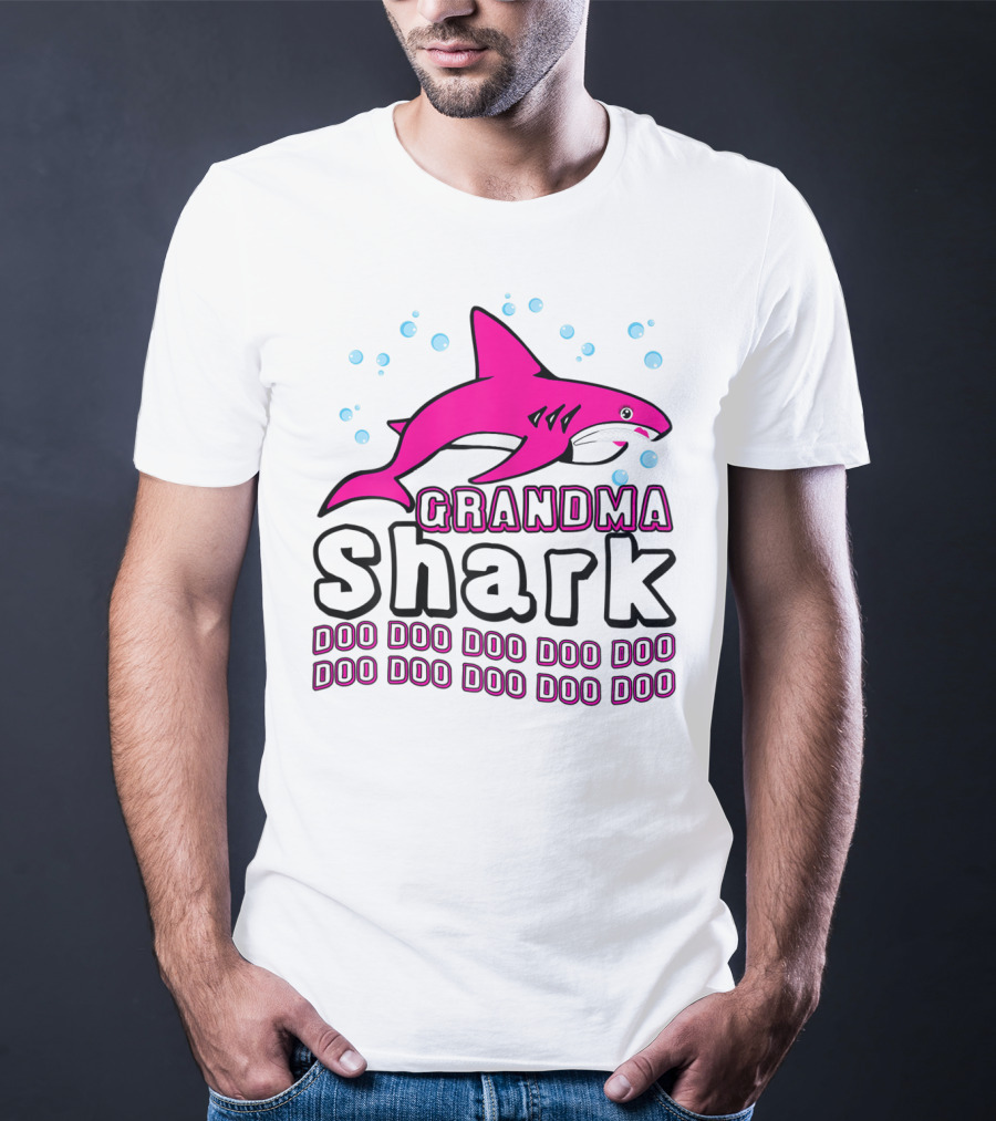 Grandma Shark Doo Doo Doo Doo Doo Doo Doo Doo Doo Doo Doo Doo T-Shirt
