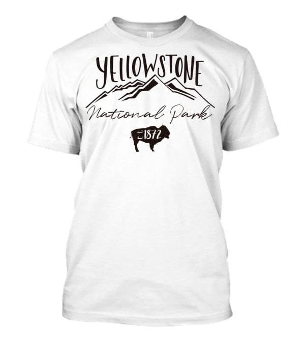 Yellowstone National Park Mountain Bison 1872 T-Shirt