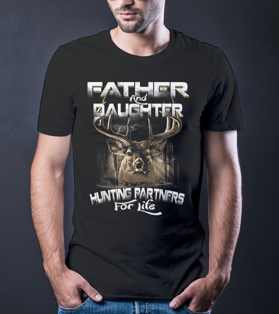 Father And Daughter Hunting Partners For Life With Deer T-Shirt