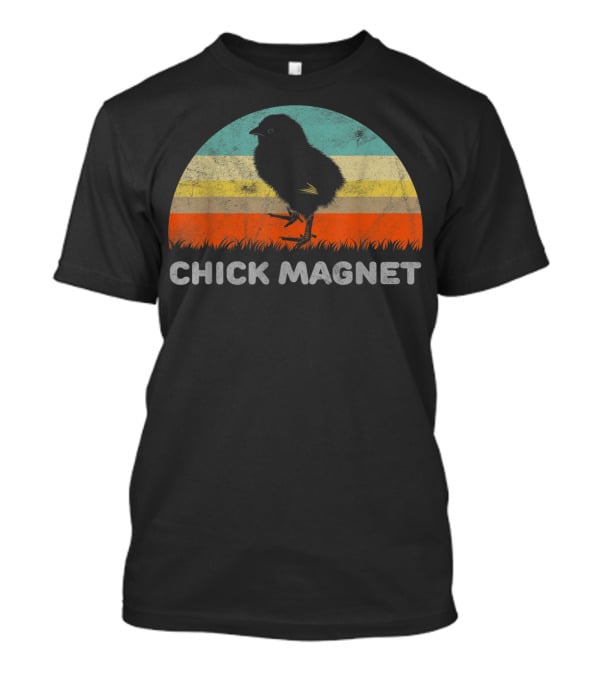 Retro Sunset Chick Magnet T-Shirt