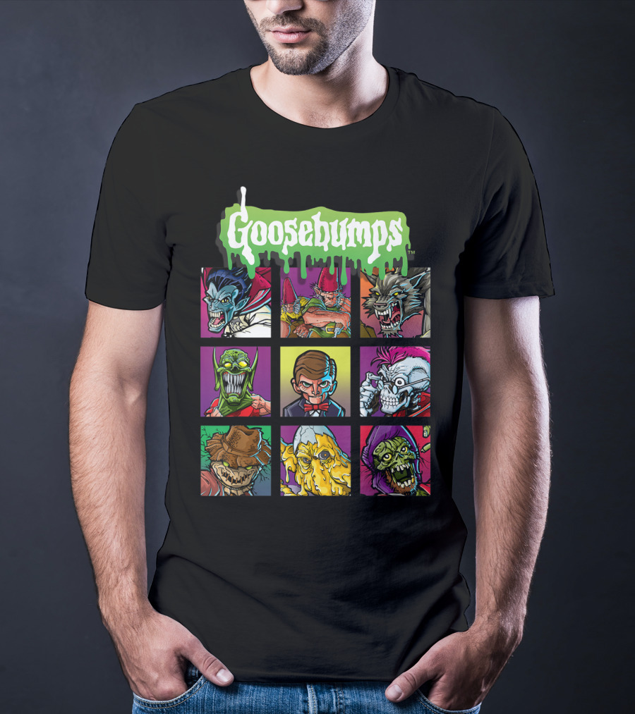 Goosebumps Iconic Monsters Yearbook Portrait Collection T-Shirt