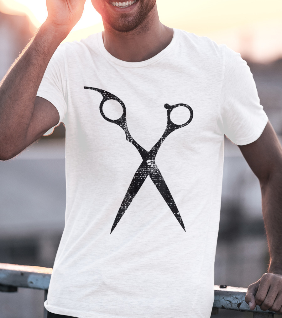 Hairdresser Barber Shop Hairsty Scissors T-Shirt