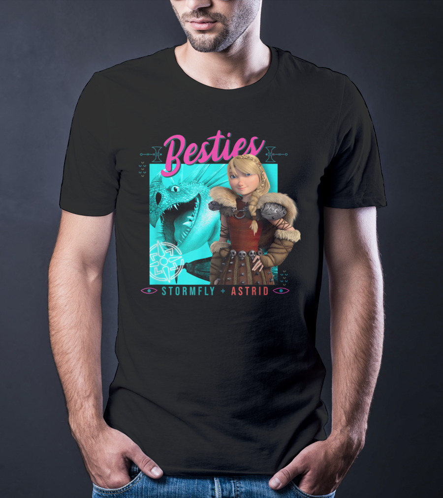Besties Stormfly + Astrid How To Train Your Dragon 3 Hidden World T-Shirt