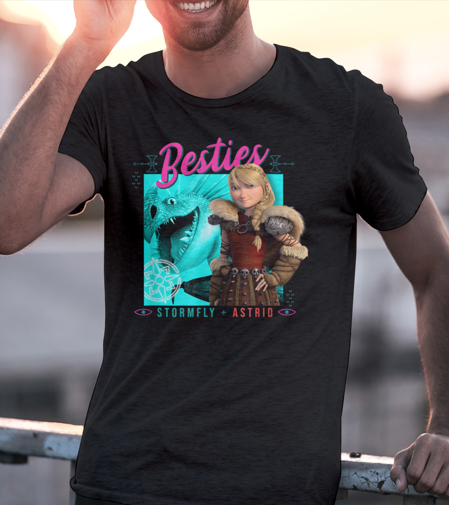 Besties Stormfly + Astrid How To Train Your Dragon 3 Hidden World T-Shirt