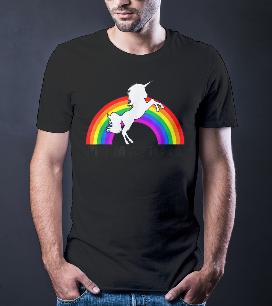I'm Magical Unicorn With Rainbow T-Shirt