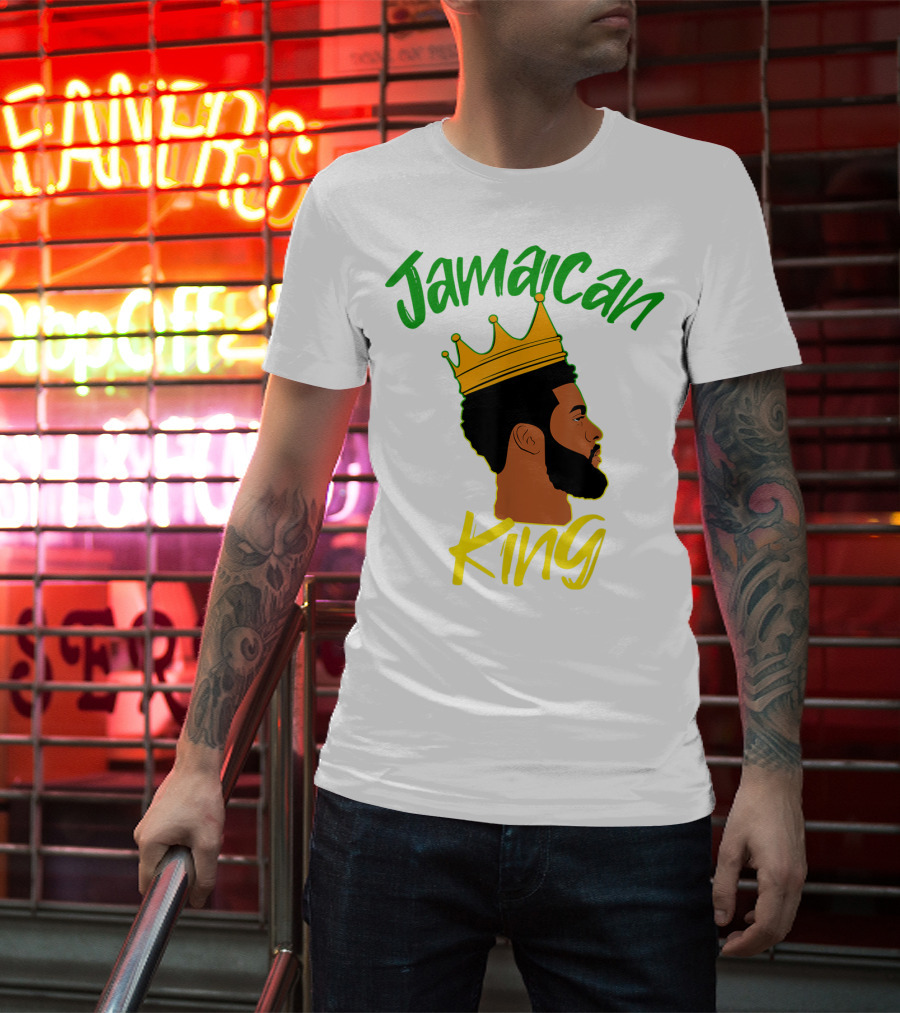 Jamaican King Proud And Independent Black King T-Shirt