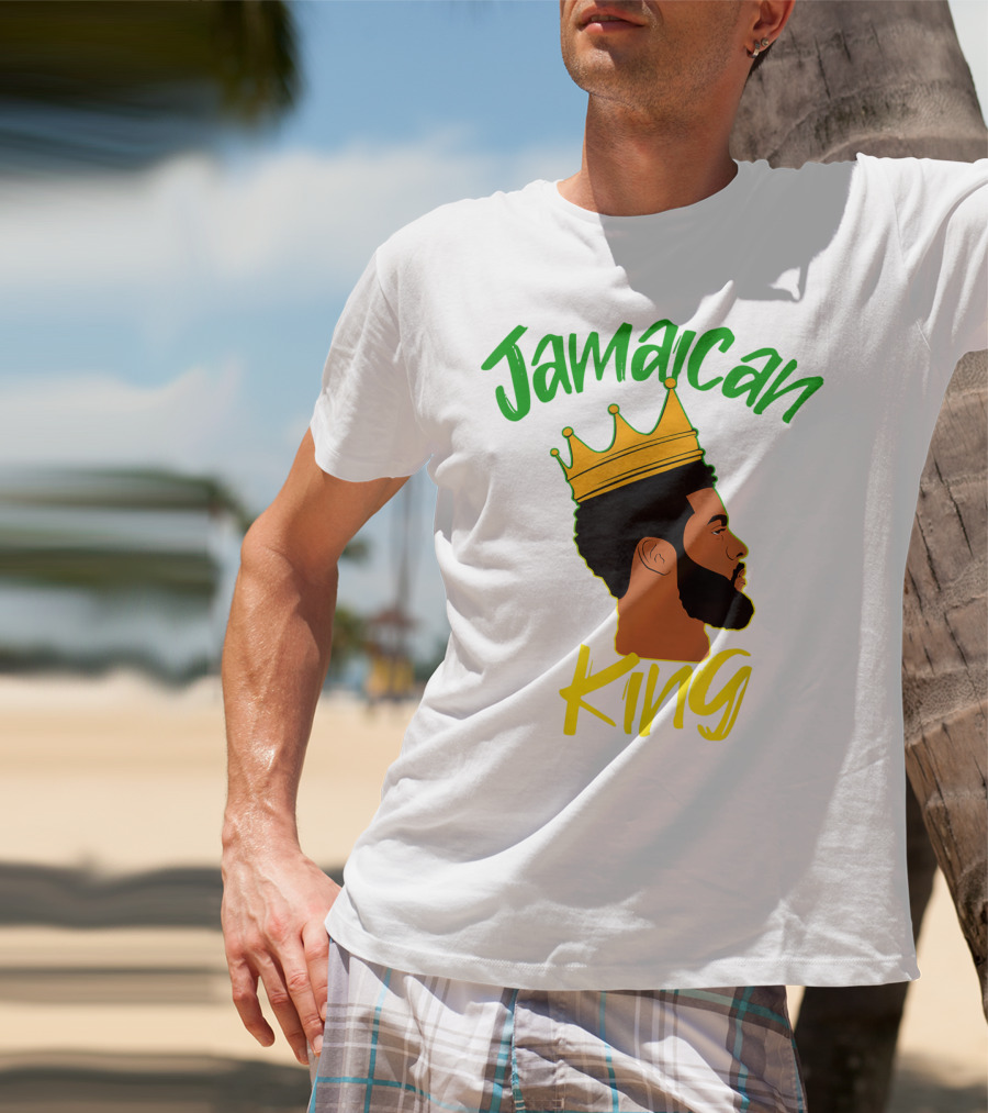 Jamaican King Proud And Independent Black King T-Shirt