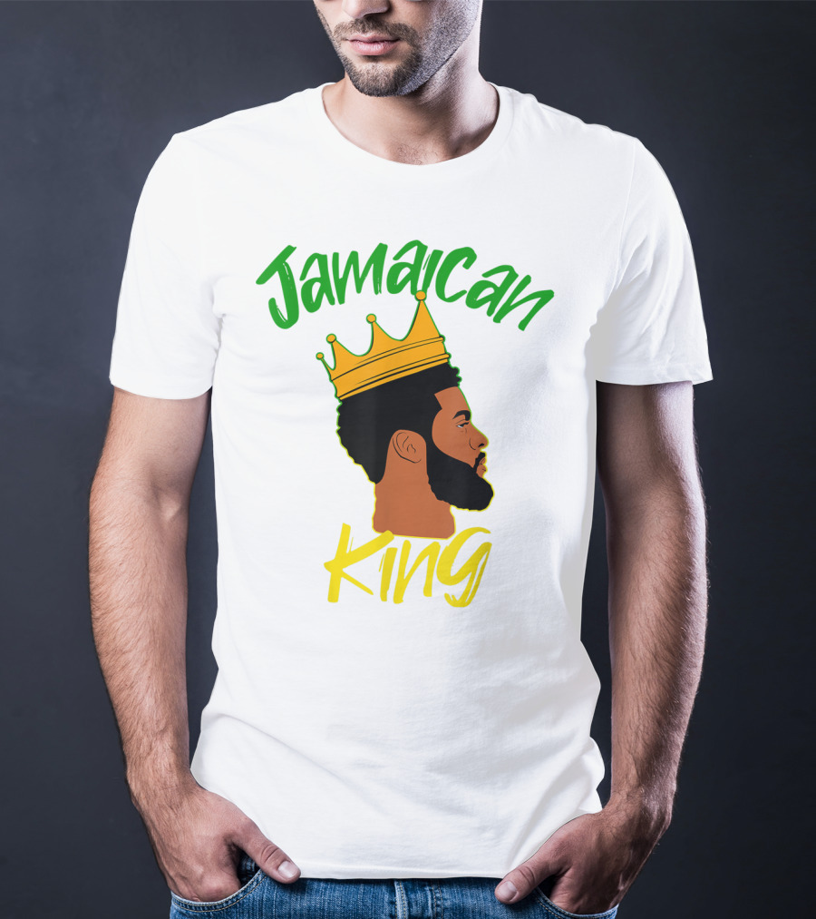 Jamaican King Proud And Independent Black King T-Shirt