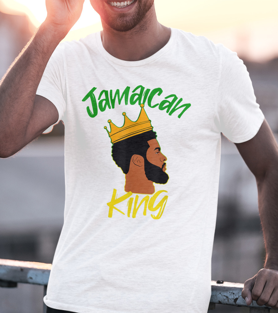 Jamaican King Proud And Independent Black King T-Shirt