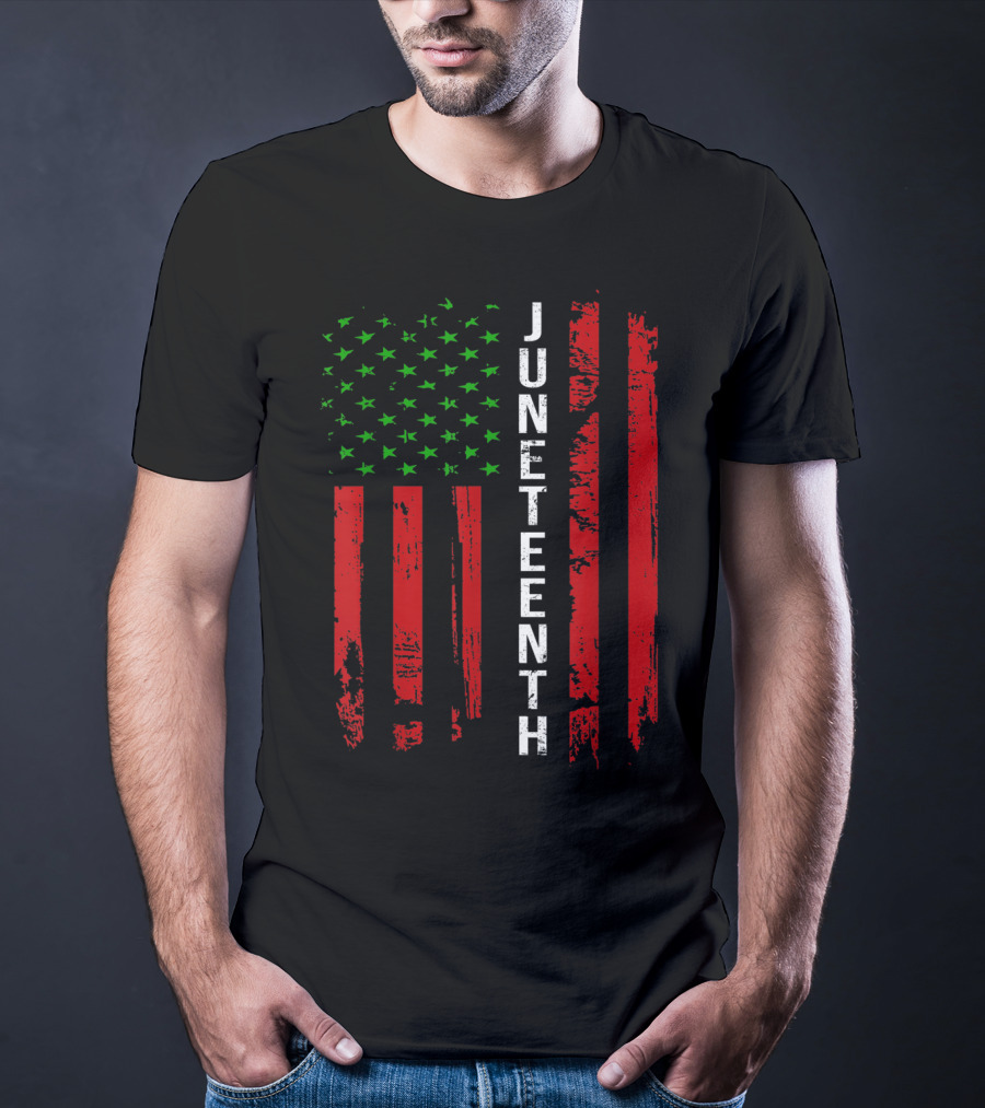 Juneteenth African American Flag T-Shirt