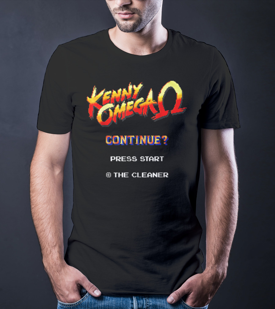 Kenny Omega Continue? Press Start The Cleaner 8 Bit Game T-Shirt