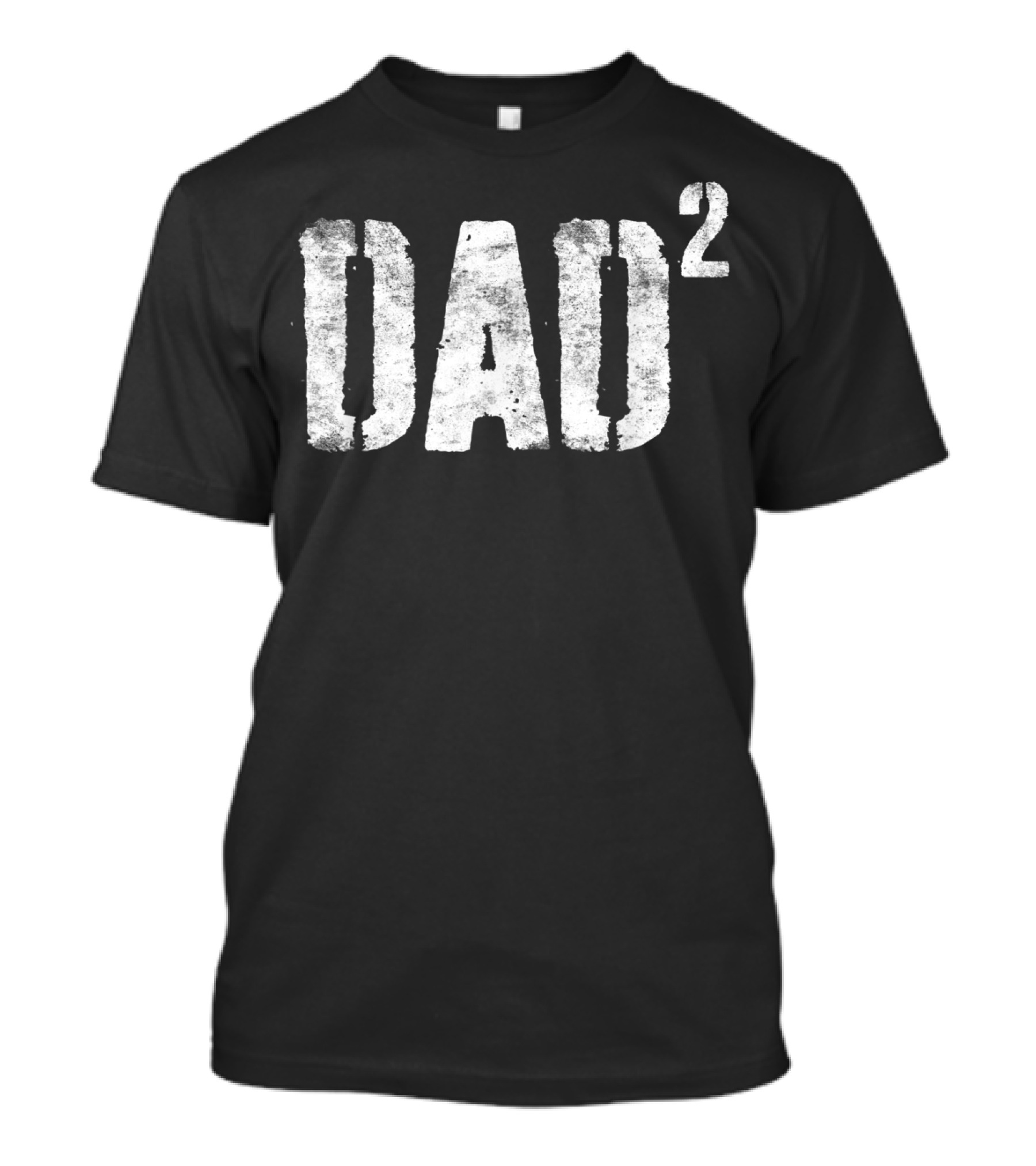 Mens Dad Squared Dad Of Two T-Shirt