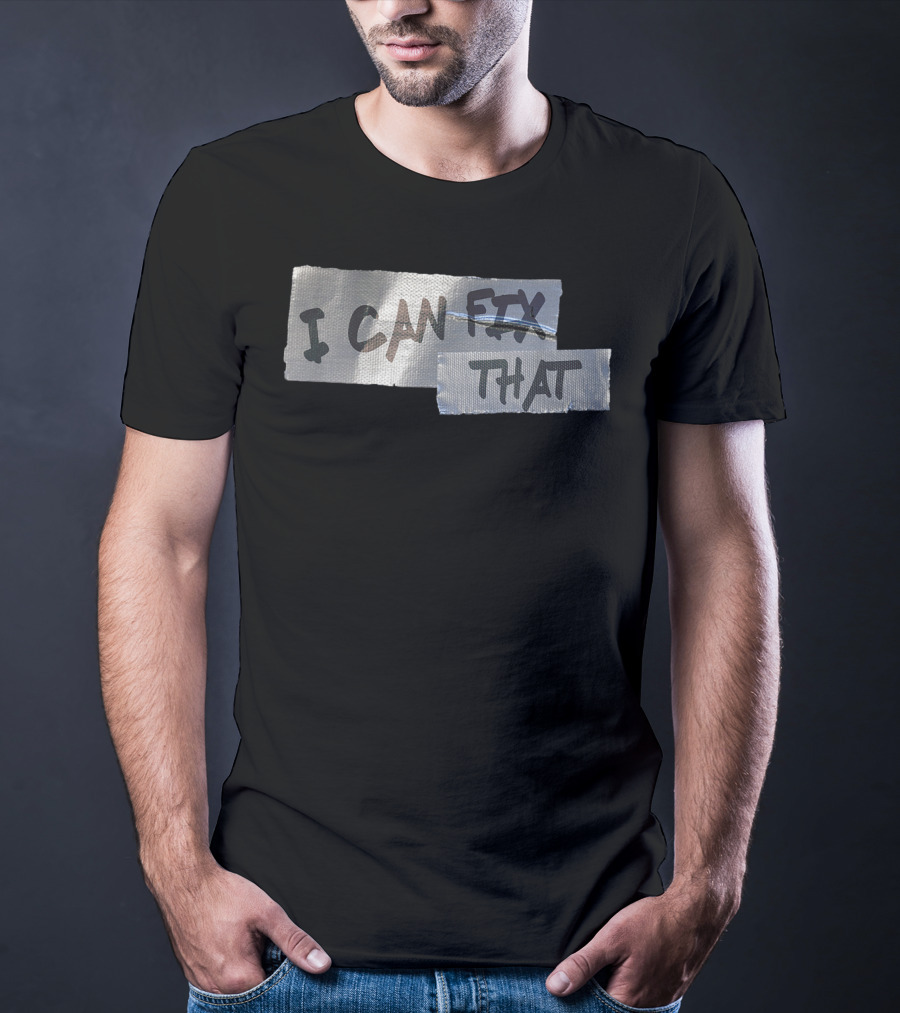 Mens Funny Dad Duct Tape I Can Fix That T-Shirt