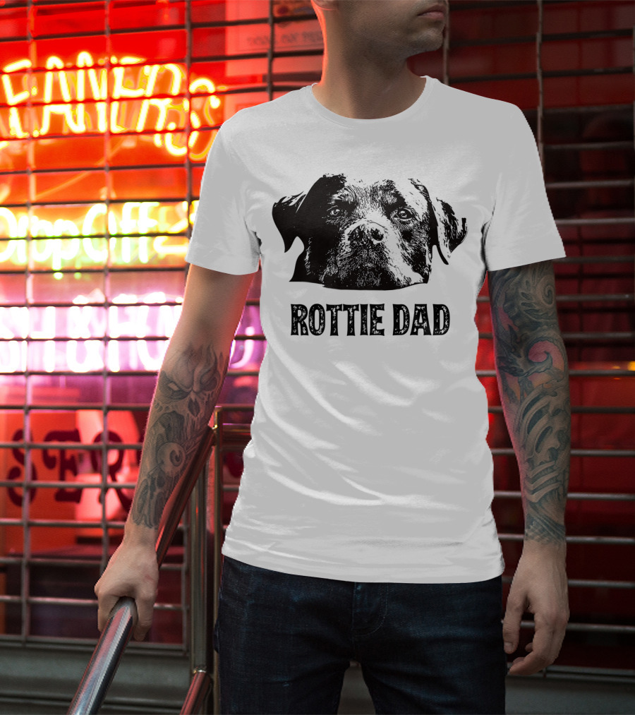 Rottie Dad Rottweiler Dad Mens T-Shirt