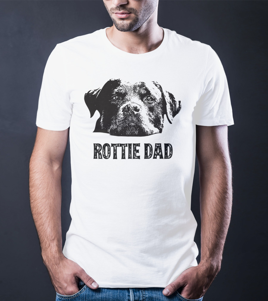 Rottie Dad Rottweiler Dad Mens T-Shirt