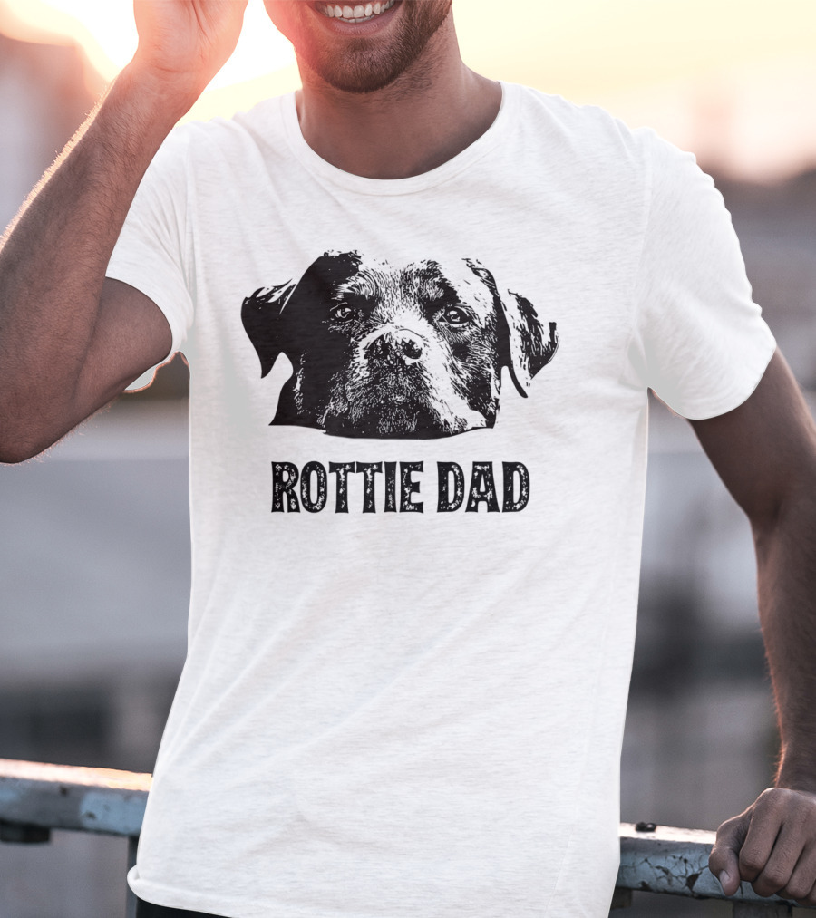 Rottie Dad Rottweiler Dad Mens T-Shirt
