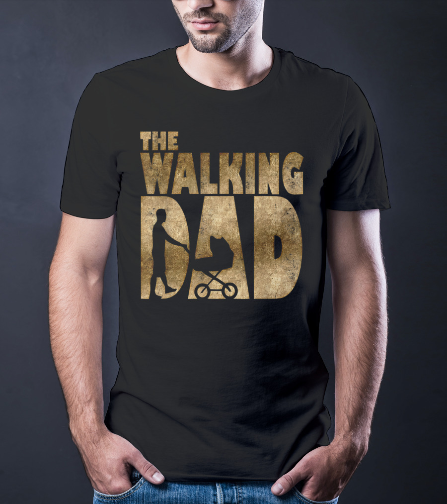 The Walking Dad Mens New Parent Stroller T-Shirt