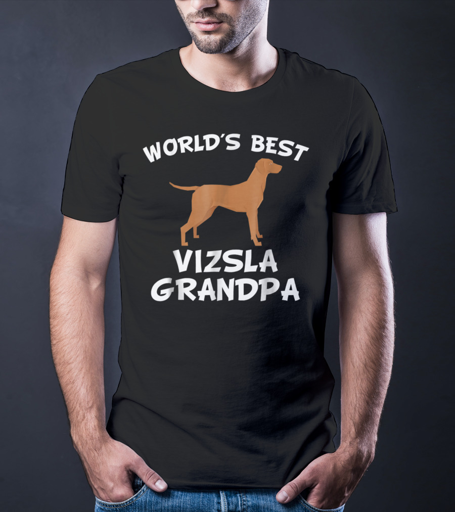 World's Best Vizsla Grandpa T-Shirt