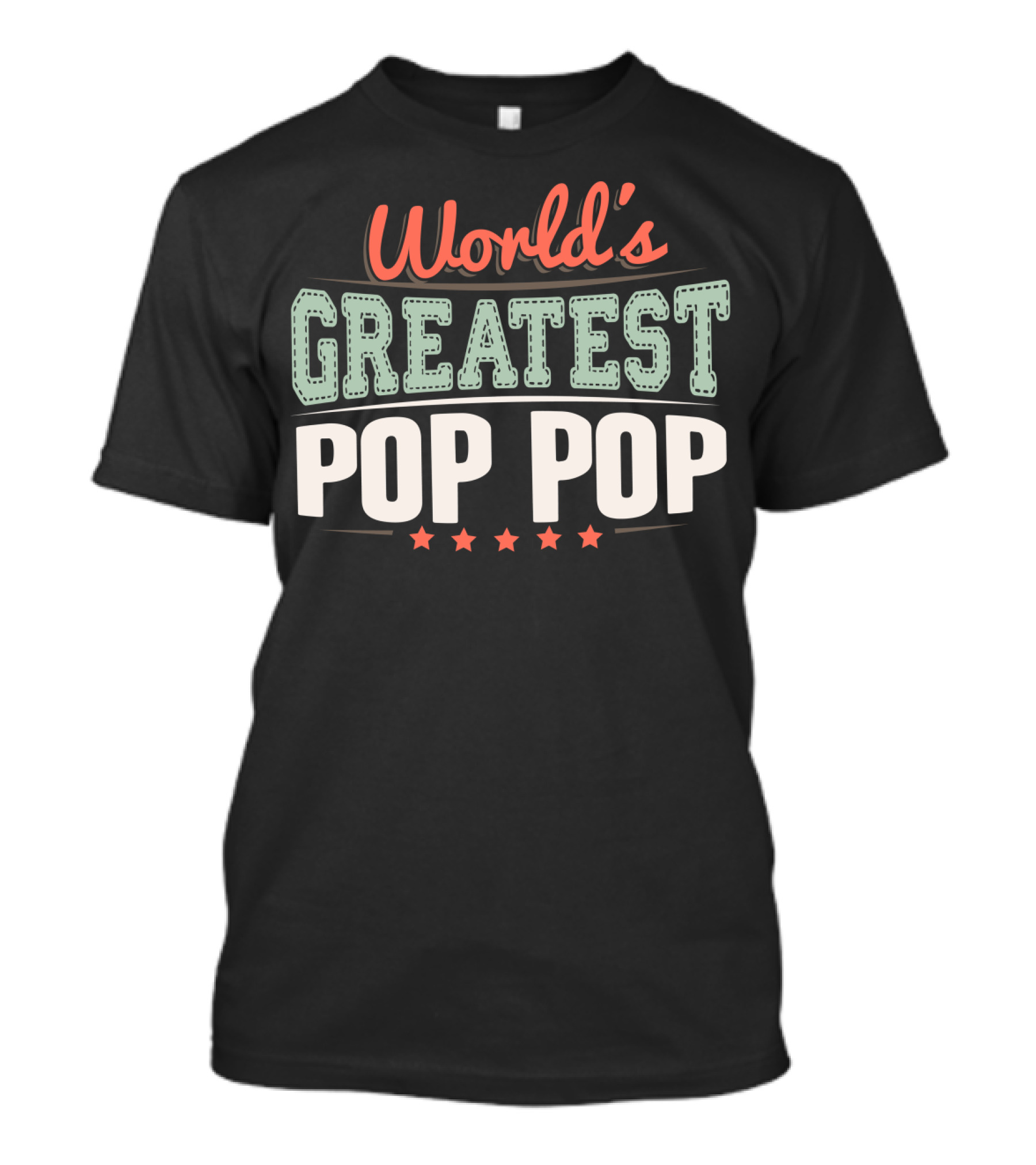 World's Greatest Pop Pop Grandpa Mens T-Shirt