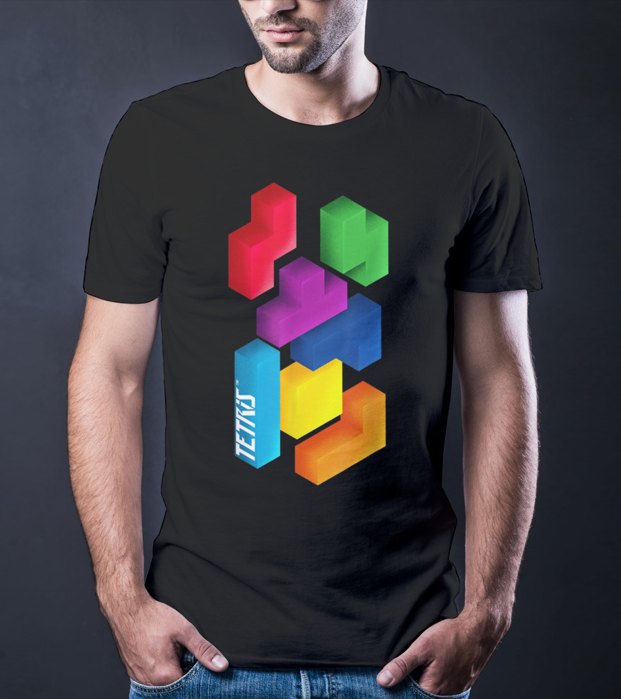 Tetris Colorful Blocks Mommy And Me T-Shirt