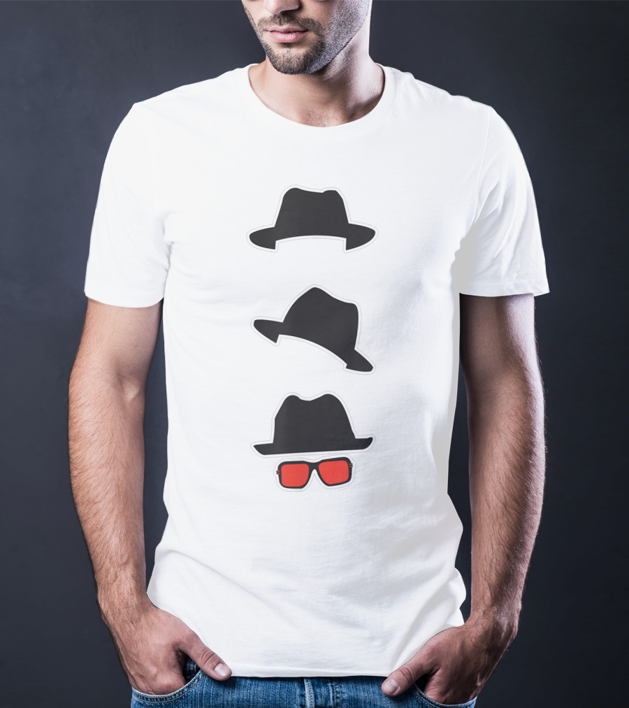 Name A More Iconic Trio With Classic Hats And Red Sunglasses T-Shirt