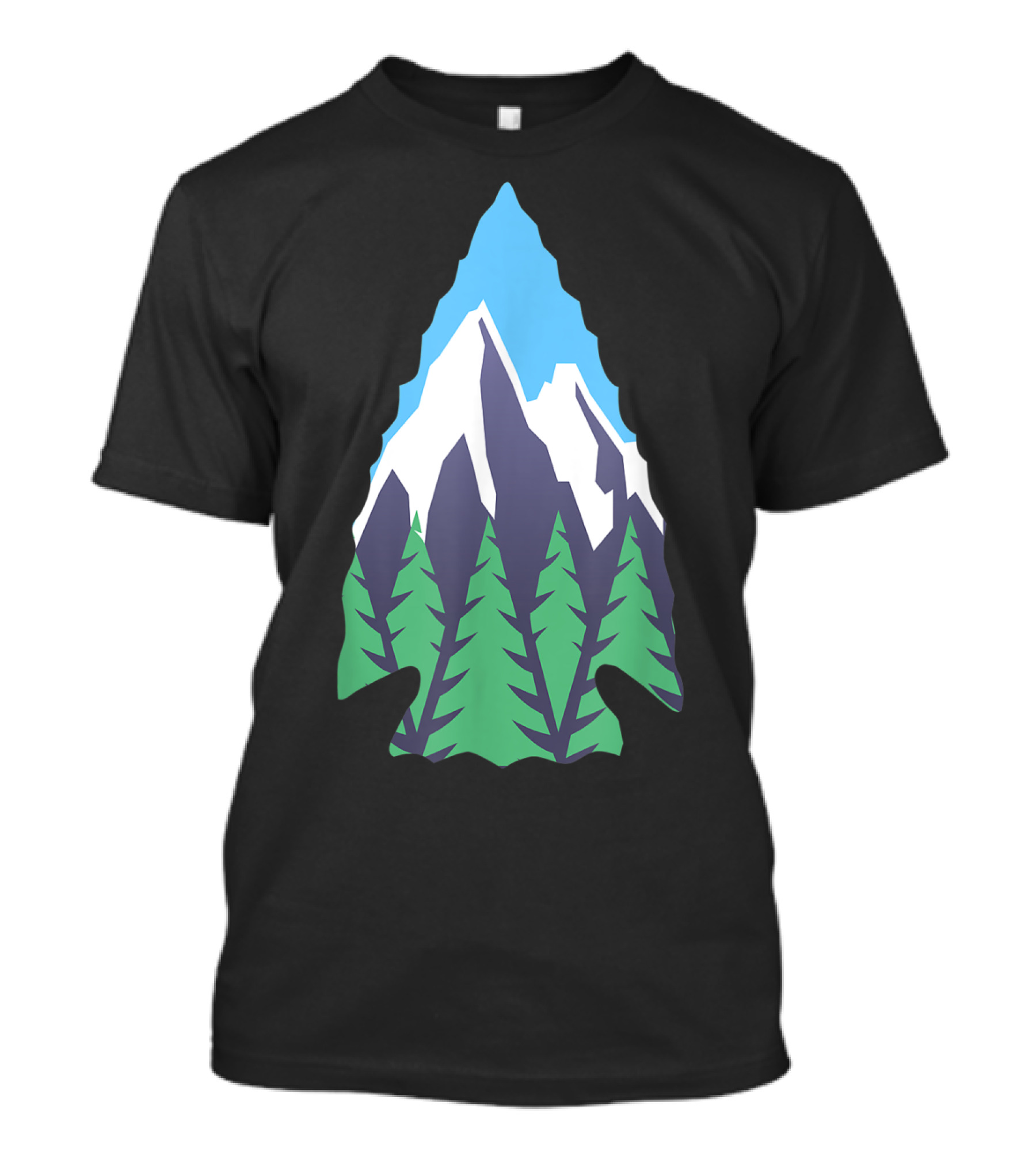 Nature Artifact Arrowhead Mountain Forest Hunter T-Shirt