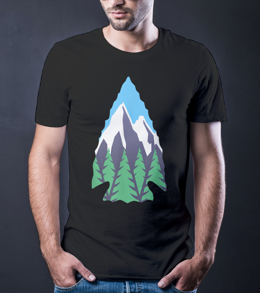 Nature Artifact Arrowhead Mountain Forest Hunter T-Shirt