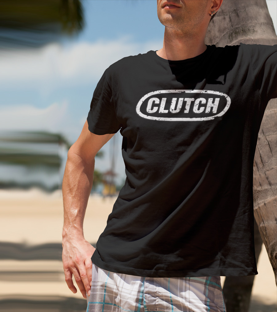 Clutch Distressed Oval Emblem T-Shirt