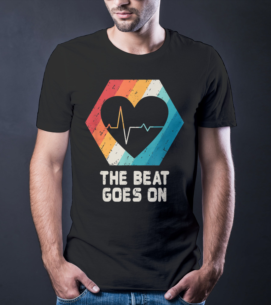 The Beat Goes On Open Heart Surgery Survivor Post Attack Reco T-Shirt