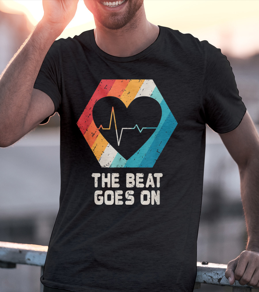 The Beat Goes On Open Heart Surgery Survivor Post Attack Reco T-Shirt