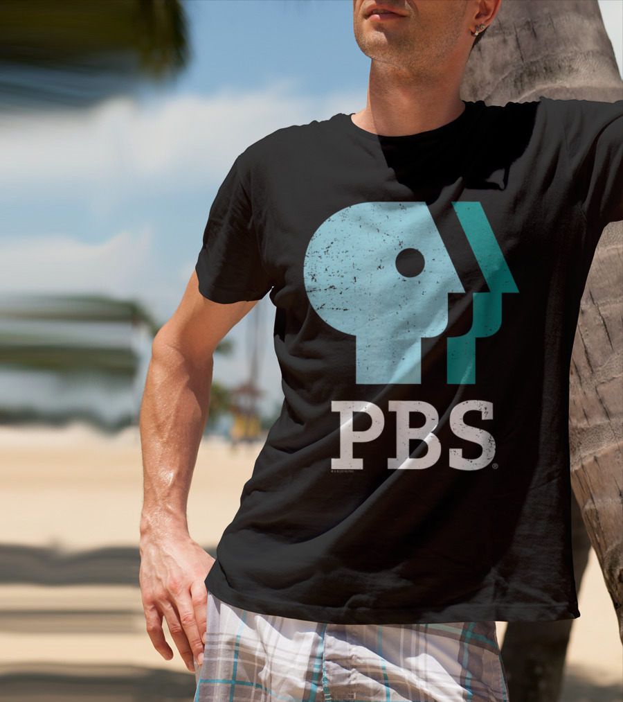 PBS Distressed Sky Mint Pistachio T-Shirt
